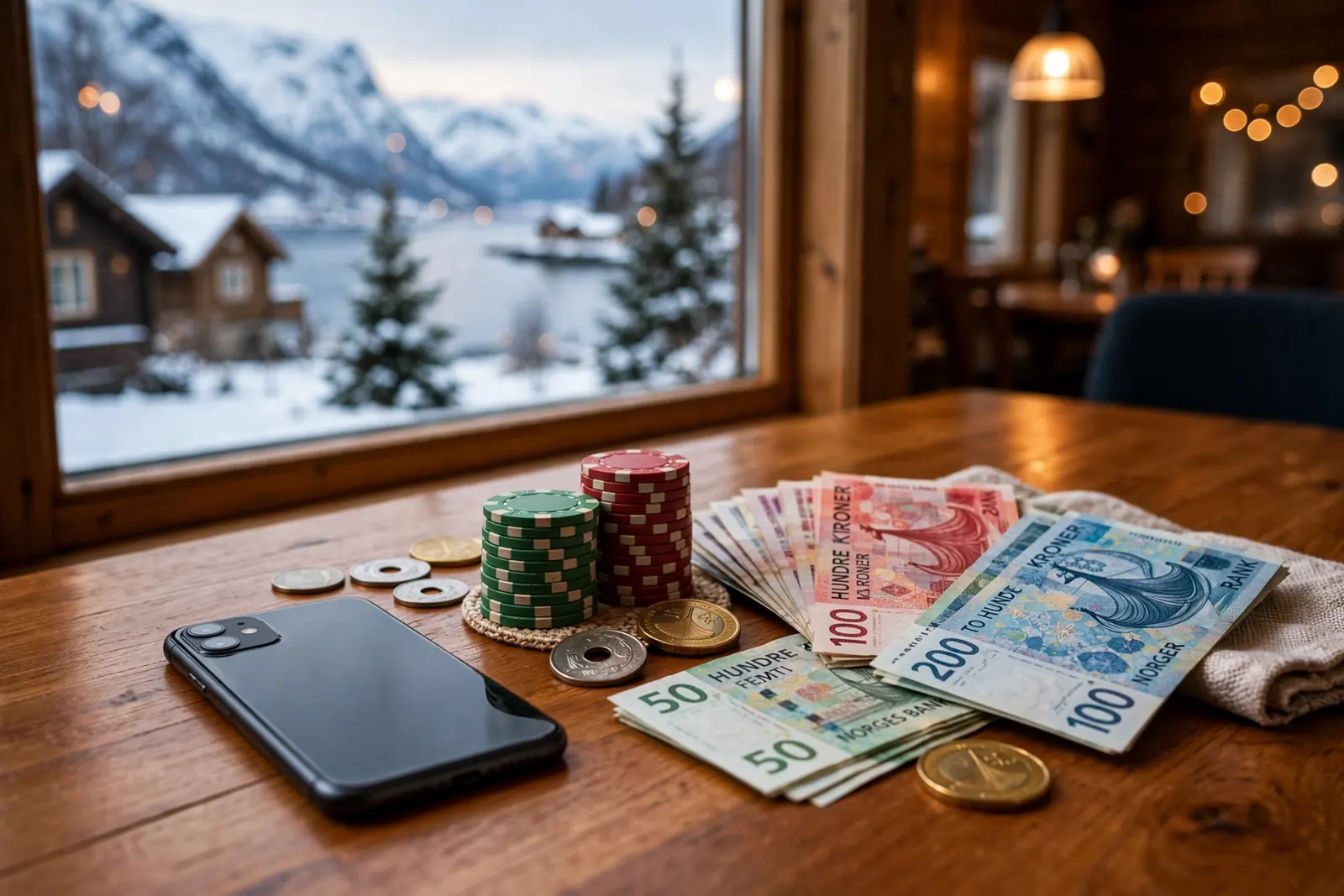 Innskudd og uttak på norske casinoer